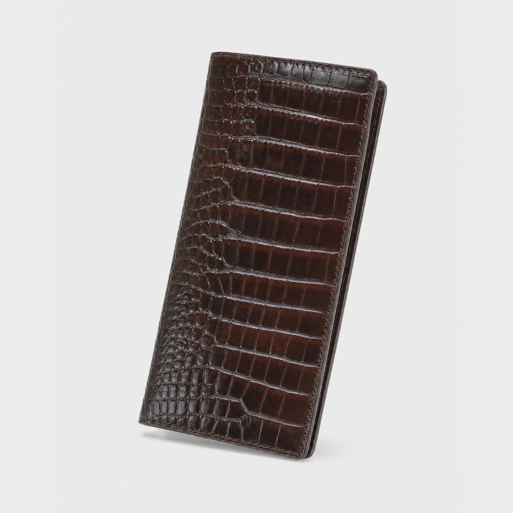 Corsen Z Pati Long Leather Wallet Chocolate - DWCZ444C